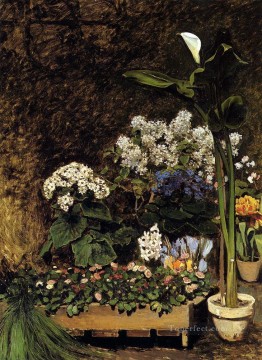  flowers - Mixed Spring Flowers master Pierre Auguste Renoir